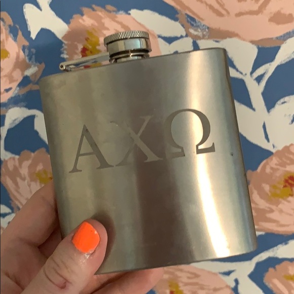 Stainless Steel Flask Alpha Chi Omega Sorority - Picture 4 of 4